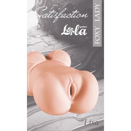 Реалистичный мастурбатор-вагина с попкой и грудью Satisfaction Liza