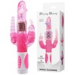 Вибратор Hi-Tech с тройной стимуляцией Pretty Bunny