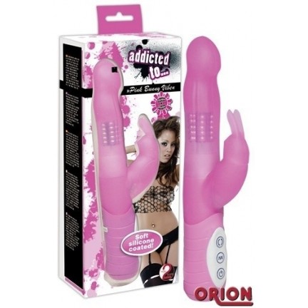 Вибратор Addicted to Pink Bunny Vibe Вибратор Addicted to Pink Bunny Vibe