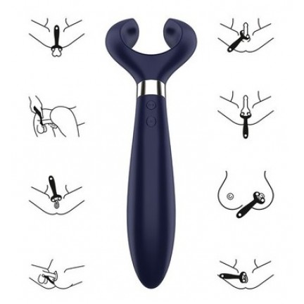 Многофункциональный вибратор Satisfyer Partner Multifun 3 Blue