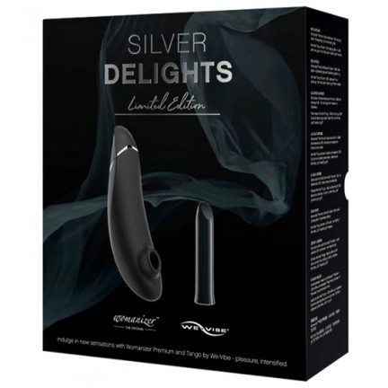 Набор стимуляторов Silver Delights Wonamizer Premium + We-Vibe Tango, серебристый