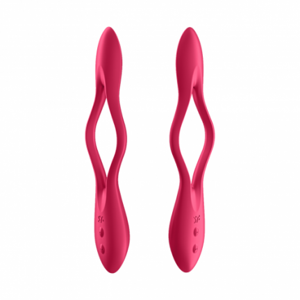 Многофункциональный вибратор для пар с гибкой основой Satisfyer Elastic Joy Red