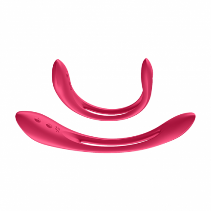 Многофункциональный вибратор для пар с гибкой основой Satisfyer Elastic Joy Red