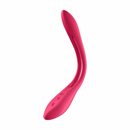 Многофункциональный вибратор для пар с гибкой основой Satisfyer Elastic Joy Red