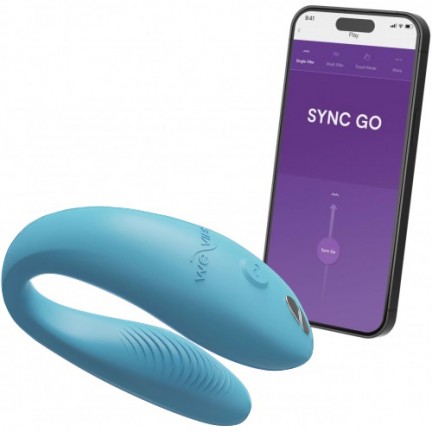 Смарт-вибратор для пар We-Vibe Sync Go бирюзовый