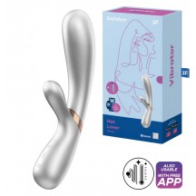 Смарт-вибратор с функцией нагрева Satisfyer Hot Lover серебристый