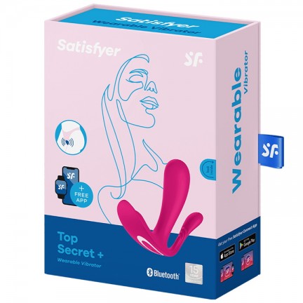 Анально-вагинальный смарт-стимулятор для ношения Satisfyer Top Secret Plus розовый