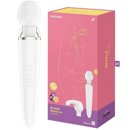 Перезаряжаемый смарт-массажер с насадкой для точки G Satisfyer Double Wand-er