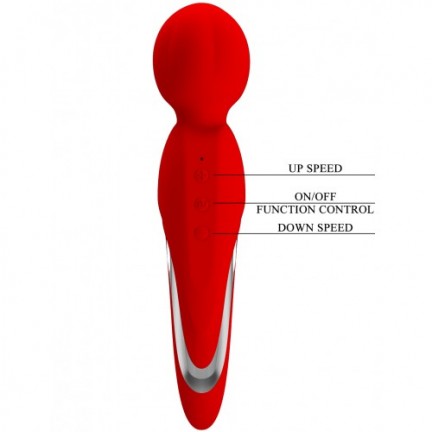 Перезаряжаемый вибромассажер Pretty Love Walter красный