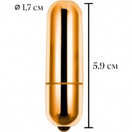 Золотая вибропуля X-Basic Lovetoy