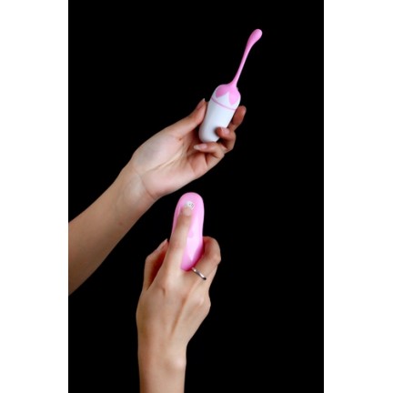 Виброяйцо с пультом Iped Egg 5 бело-розовое Виброяйцо с пультом Iped Egg 5 бело-розовое