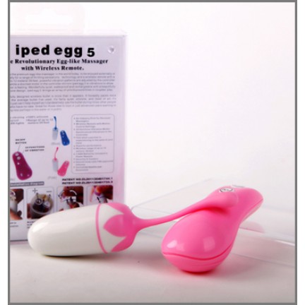 Виброяйцо с пультом Iped Egg 5 бело-розовое Виброяйцо с пультом Iped Egg 5 бело-розовое
