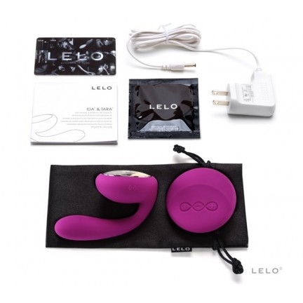 Lelo Вращающийся вибромассажер Ida для пар с дистанционным управлением Deep Rose