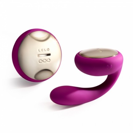 Lelo Вращающийся вибромассажер Ida для пар с дистанционным управлением Deep Rose