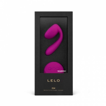 Lelo Вращающийся вибромассажер Ida для пар с дистанционным управлением Deep Rose