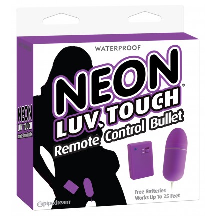 Виброяйцо на дистанционном управлении Neon Luv Touch Remote Control Bullet Purple