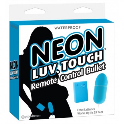 Виброяйцо на дистанционном управлении Neon Luv Touch Remote Control Bullet Blue