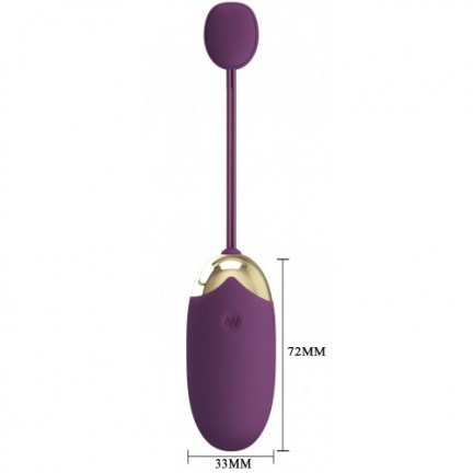 Перезаряжаемое смарт-виброяйцо Pretty Love Abner фиолетовое