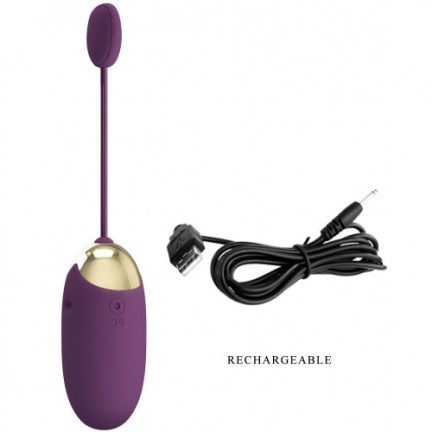 Перезаряжаемое смарт-виброяйцо Pretty Love Abner фиолетовое