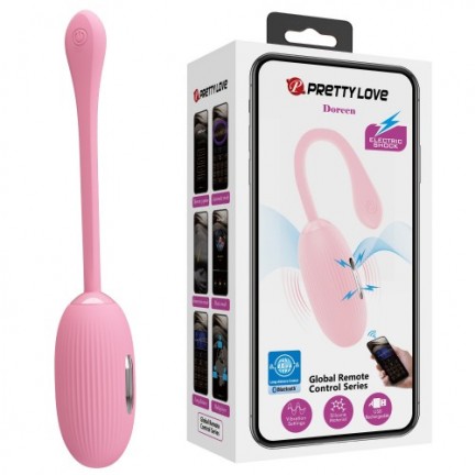 Смарт-виброяйцо Pretty Love Doreen с электростимуляцией розовое