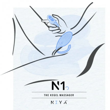 Смарт-вибратор и массажер Кегеля Niya-Niya 1 светло-голубой Смарт-вибратор и массажер Кегеля Niya-Niya 1 светло-голубой