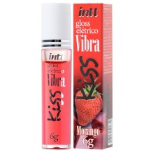 Блеск для губ Intt Gloss Vibe Strawberry с эффектом вибрации, клубника 6 гр