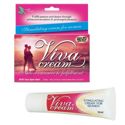 Возбуждающий Крем Viva Cream для женщин 3 тюбика по 10 мл