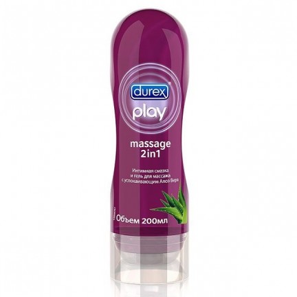 Гель-смазка Durex Play Sensual Massage 2 в 1 с Алоэ Вера 200 мл