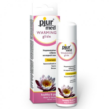 Стимулирующий лубрикант с экстрактом лотоса pjur Med Warming glide 100 ml