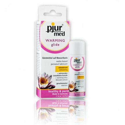 Стимулирующий лубрикант с экстрактом лотоса pjur Med Warming glide 30 ml