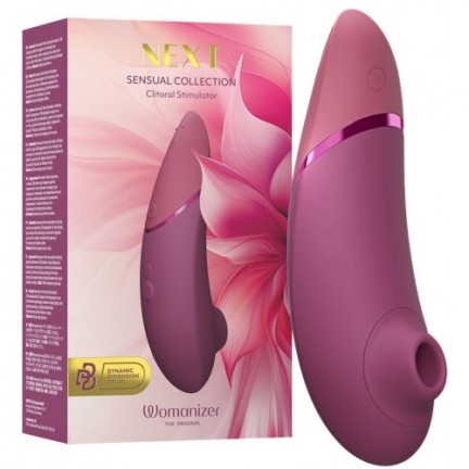 Бесконтактный вакуумно-волновой стимулятор клитора Womanizer Next темно-розовый