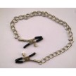 Click to see more details on Зажимы на соски с серебристой металлической цепочкой Зажимы на соски с серебристой металлической цепочкой