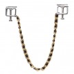 Click to see more details on Квадратные зажимы с цепочкой Gold and Black Квадратные зажимы с цепочкой Gold and Black