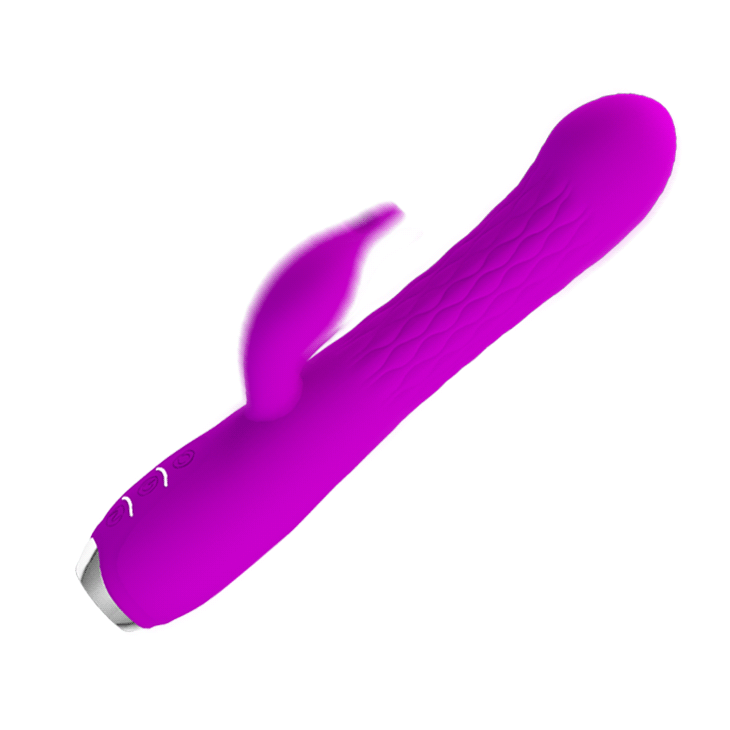 Вибратор-ротатор с клиторальным стимулятором Pretty Love Molly пурпурный